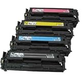 Set Toner f�r HP - bk 2.200 S.,col je 1.400 S.,kompatibel zu cb 540-43