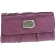 Fossil Emory Leather Clutch Purse - Purple'