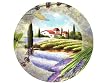 Vineyard Views Artisan Glass Dinner Plate