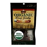 Golden Valley Natural Certified-Organic Beef Jerky,  Bar-B-Que, 3-Ounce Pouches  (Pack of 8)
