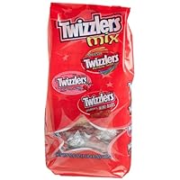Twizzlers Mix (Pull-n-Peel Cherry, Snack Size Rainbow Twists and Strawberry Mini-Bars), 20.6-Ounce Bags (Pack of 4)