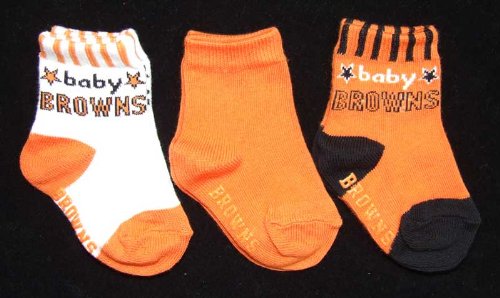 Cleveland Browns 3 Pack Booties
