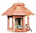Perky Pet 50126 Songbird Pavilion Cedar Feeder, 4 lb capacity