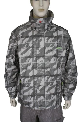 Best Price Quiksilver Men's Quiktech 5000 Snowboarding Jacket Camo 931843 ARM