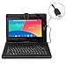 Contixo 10.1'' Tablet Folio Keyboard with Stand Universal PU Leather Case LR102/Q102/Q103 Tablet and More 10.1'' or 10'' Tablets