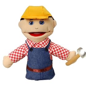 Pretend Play Puppetry Construction Worker Hand Puppet