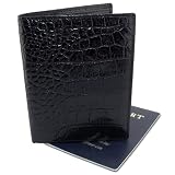 DataSafe Deluxe Italian Leather Passport Wallet with RFID Sheilding Security (Black)
