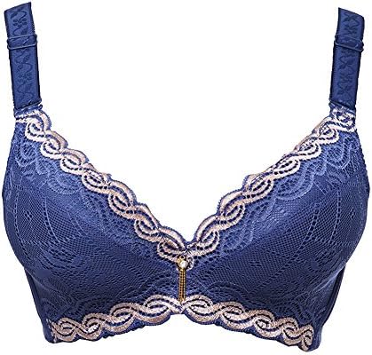 Passionatelove Thicken Super Underwired Bras Women's Sexy Underwear 75B/34B Blue