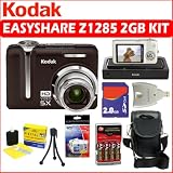 Kodak EasyShare Z1285 12.1MP HD Digital Camera + 2GB Deluxe Accessory Kit w/ Kodak EasyShare HDTV Dock + 2GB Deluxe Accessory Kit