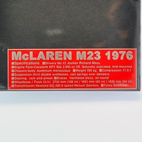 [Acu ? Stion / Akusuteon] 1/20 M23 1976 data plate No.12 (J. mass spec)