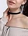 6 Pcs Black Velvet Choker Chain Necklace for Women Girls Lace Choker Gothic Tattoo Collar Necklace Pearl Pendant