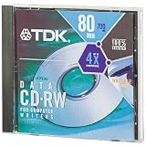 TDK - 5 x CD-RW - 700 MB ( 80min ) - slim jewel case - storage media