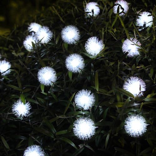Innoo Tech Chuzzle Ball Fairy Lights String Outdoor Solar Powered 20 LED Globe Waterproof Garden Light