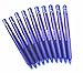 Pilot Frixion Ball Knock Retractable Erasable Gel Ink Pens,fine Point, - 0.5 mm - Blue Ink- Value Pack of 10