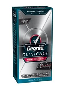 Degree Clinical Plus Anti-Perspirant Deodorant, Sport Strength, 1.7 Ounce (Pack of 2)