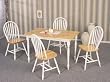 Natural White 5 Piece Dining Set By Coaster Furniture