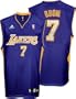 Lamar Odom Jersey: adidas Purple Replica #7 Los Angeles Lakers Jersey