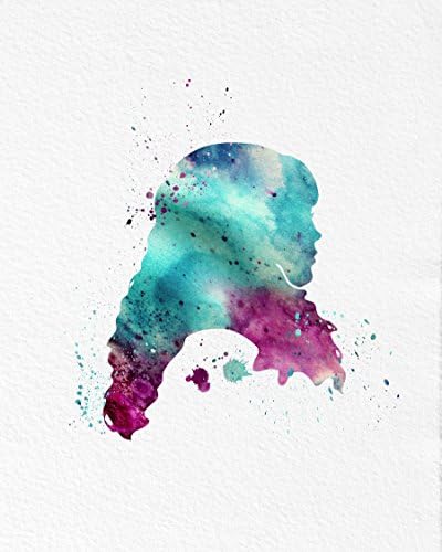 Emma Watson Watercolor Art Print 5x7, 8x10, 11x14 Archival Ink Linen Weave Paper