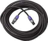 Pro Co 12 AWG Speaker Cable Speakon to Speakon S12NN-25, 12 Gauge Speaker Cable 25