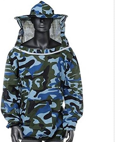 Mingyaa Beekeeping Jacket Veil Smock Equipment Supplies Bee Keeping Hat Sleeve Suit