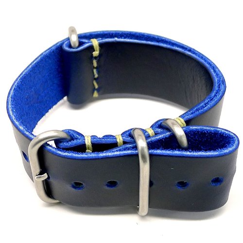 DaLuca Limited Edition NATO Watch Strap - Ink Cavalier Matte Buckle 18mm DaLuca Limited Edition NATO Watch Strap - Ink Cavalier Matte Buckle 18mm
