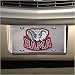 Mirror finish Metal license plate 6 x 12. Made of aluminum with baked on finish that is beautifully 
diamond embossed with team colors and logo. Universal mounting slots. Officially licensed 
merchandise brand new in shrink wrap.
