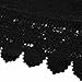 Creti Women's Long Sleeve Casual Loose Tunic Tops A-line Lace Stitching T-Shirt Dress, Black, X-Large