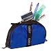 Case-it Pencil Pouch with Zipper for Binders, Blue, 9 inch x 11 inch, PEN-05-BLU