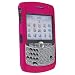 Clip-On Rubber Coated Case for Blackberry Curve 8300, Hot Pink