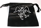ANGEL BLACK VELVET TAROT BAG CRYSTALS ANGEL CARDS Kitchen & Housewares