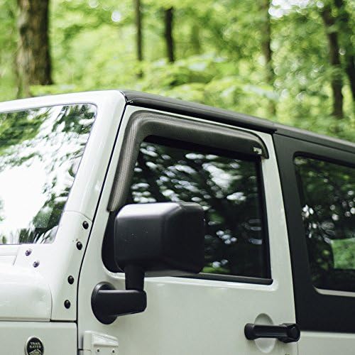 Beast Carbon - Real Carbon Fiber Window Guards, 2pcs | Wind Visor, Deflector