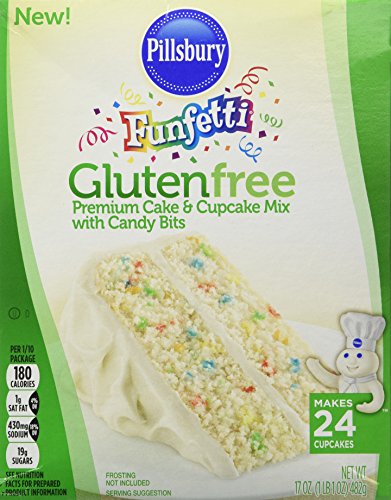 Pillsbury Funfetti Gluten Free Premium Cake & Cupcake Mix with Candy Bits