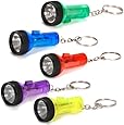 Plastic Large Beam Flashlight Key Chains (1 dz)