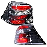 99 00 01 02 03 04 VOLKSWAGEN VW GOLF IV 4 JDM BLACK ALTEZZA TAIL LIGHTS LAMPS