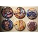 Set of 6 BRAND NEW Louis Wain "Cats" One Inch Magnets