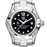 Ole Miss TAG Heuer Watch - Women's Steel Aquaracer with Black Diamond Dial at M.LaHart