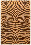 Soho SOH434C Black / Gold Novelty Rug Size: 2' x 3' Rectangle