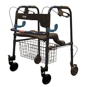 Drive Clever-Lite Walker with Seat and Loop Locks
