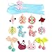 kilofly Pretty Girl Colorful Mix Hair Clips Value Pack [Set of 12 + Clip Holder]