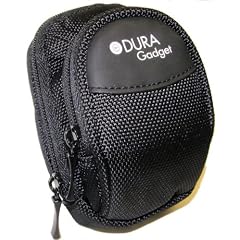Duragadget wasserdicht schwarze Tasche Gehause Etui fuer digitale Kameras mit gratis Guertelclip Nikon Coolpix S560 Digital Camera