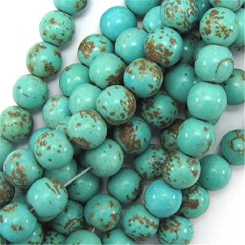 CITY 10mm light blue turquoise round beads 16" strand