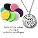 Diffuser Necklace Flower of Life Stainless Steel Pendant for Aromatherapy Essential Oils or Perfume - Best Unique Relaxation or Stress Relief Gift