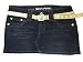 Ladies Denim Shorts WOMENS SKIRTS LADIES DENIM MINI SKIRTS SHORT SKIRT SPARKLE BELT BLUE SIZES 8-14
