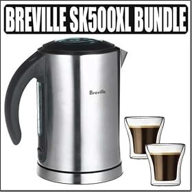 Breville SK500XL Ikon Stainless-Steel Electric Kettle Bundle