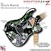 Abstract 02 Green WraptorSkinz Skin fits Rock Band Stratocaster Guitar for Nintendo Wii, XBOX 360, PS2 & PS3 (GUITAR NOT INCLUDED)