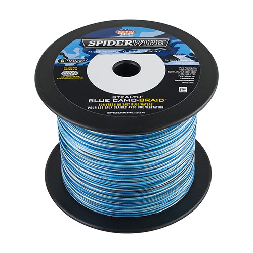 Spiderwire Stealth Braid Fishing Line, Blue Camouflage, 3000 yd/10 lb