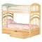 Windsor Twin/Twin Bunk Bed with Under-Bed Drawers - Natural Maple
