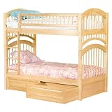 Windsor Twin/Twin Bunk Bed with Under-Bed Drawers - Natural Maple