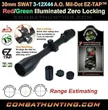 Leapers SWAT 3-12x44mm Range Estimating A.O. Mil-Dot Illuminated