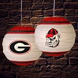 University of Georgia Bulldogs UGA Paper Lamp Lantern